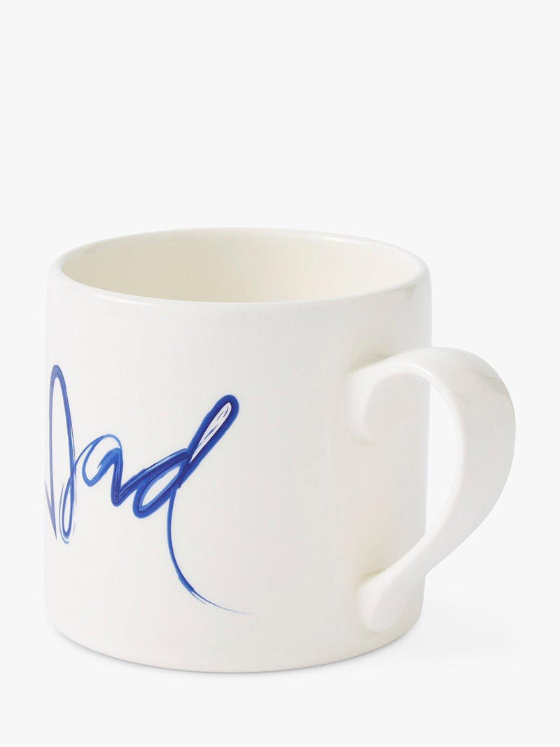 Portmeirion Dad earthenware mug blue/white 360ml, imported from the UK