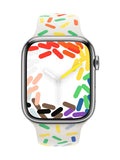 شريط رياضي Apple Pride Edition لسوار Apple Watch مقاس 45 مم (علامة تجارية بريطانية)