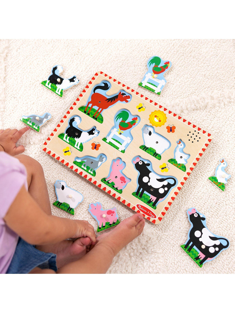 Melissa & Doug farm animal sounds puzzle - British product