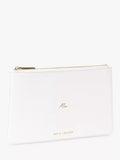 Katie Loxton Mrs bridal pouch white vegan leather (British brand)