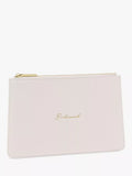 Katie Loxton bridesmaid pouch vegan leather gold hardware - British product