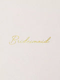 Katie Loxton bridesmaid pouch vegan leather gold hardware - British product