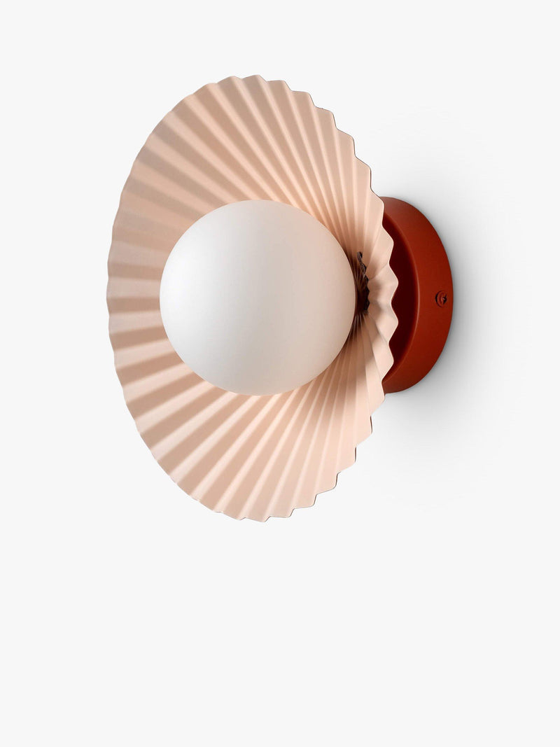 houseof Pleat flush light burnt orange and pink (British brand)