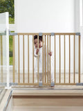 BabyDan Flexifit wooden safety gate Beechwood - British product