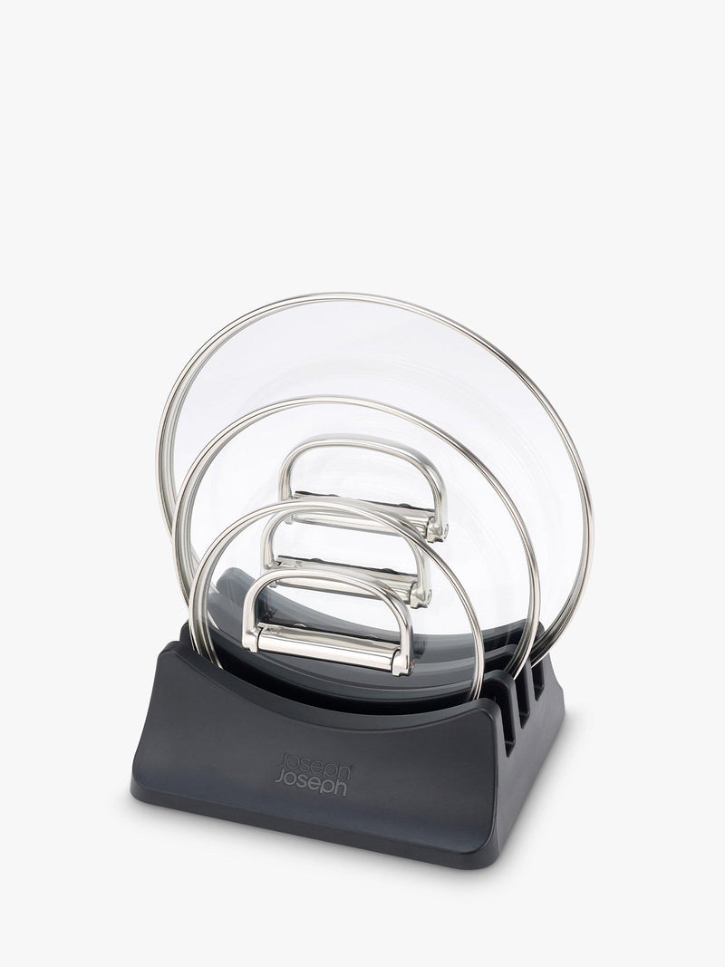 Joseph Joseph freestanding pan lid storage holder for three lids, UK version
