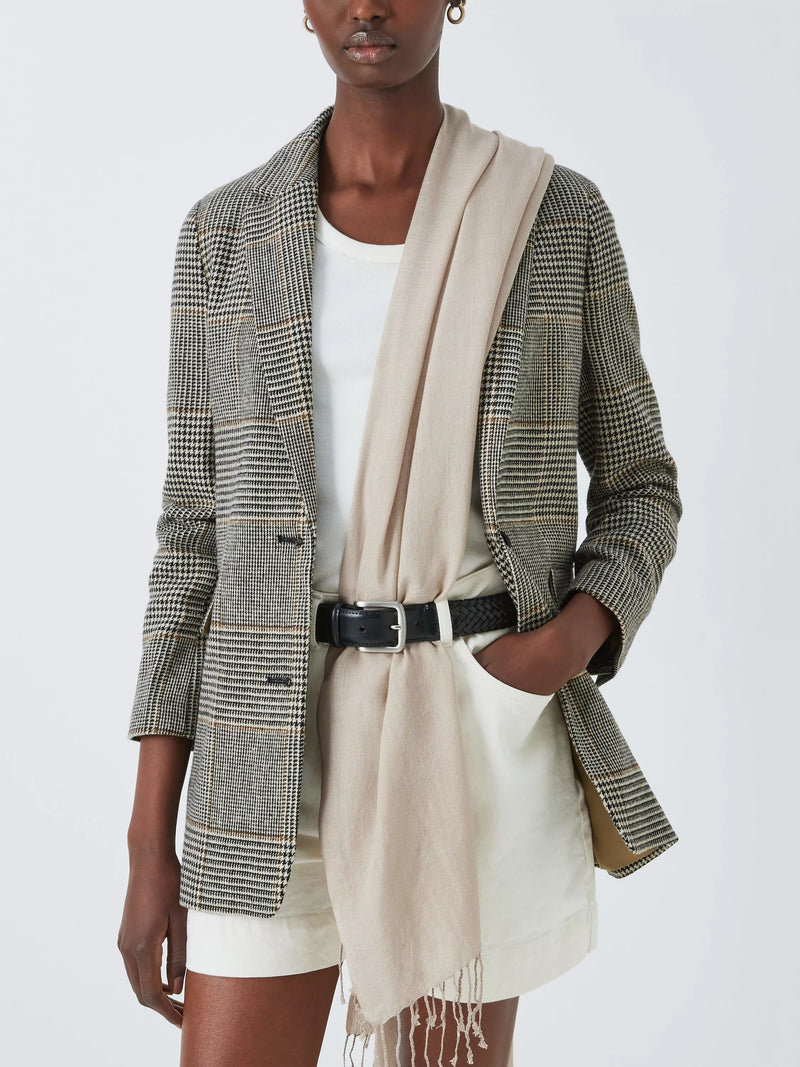 John Lewis Wool Blend Fringe Scarf 70 x 180cm