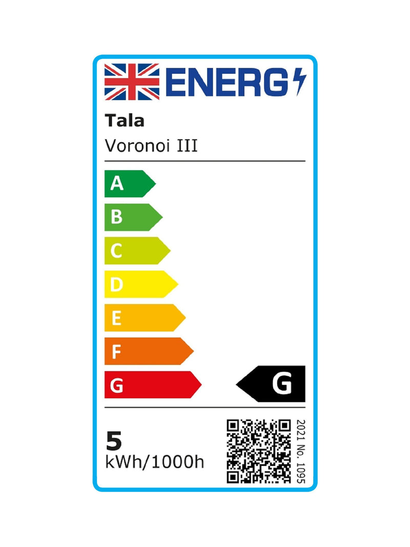 Tala Voronoi III LED bulb gold clear tinted E27 - British product
