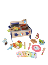 John Lewis Bluey's BBQ and Salad Wooden Toy Playset- Buy online at McGrocer