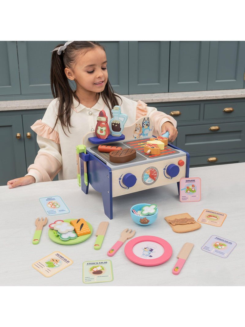 Bluey BBQ and salad playset 33 pieces, UK version