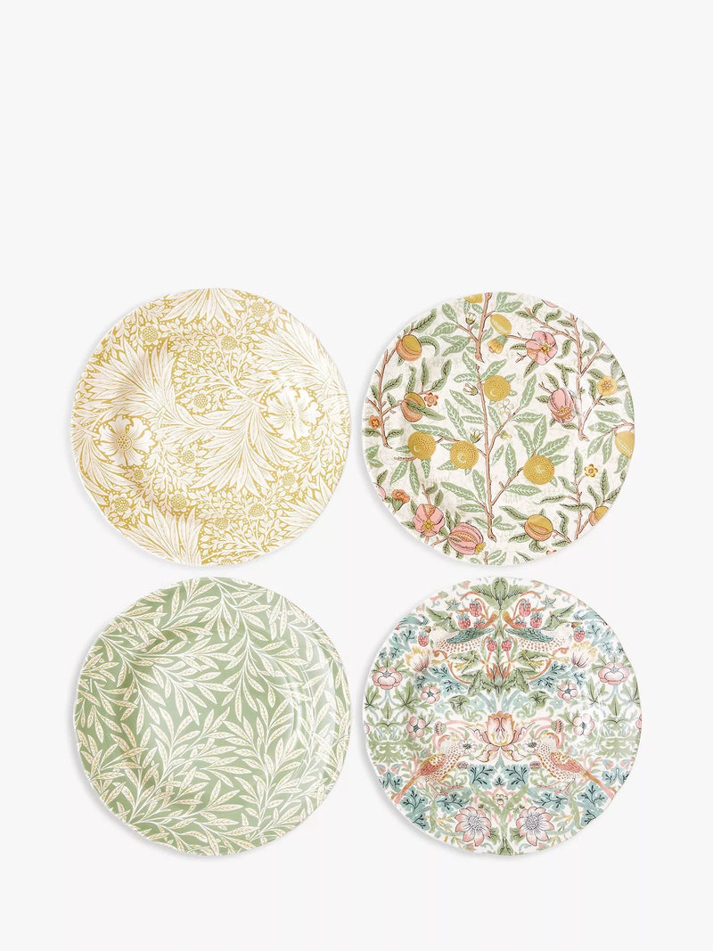Morris & Co. side plates set floral 23cm - British product