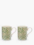 Morris & Co. Willow earthenware mugs set of 2 340ml (British brand)
