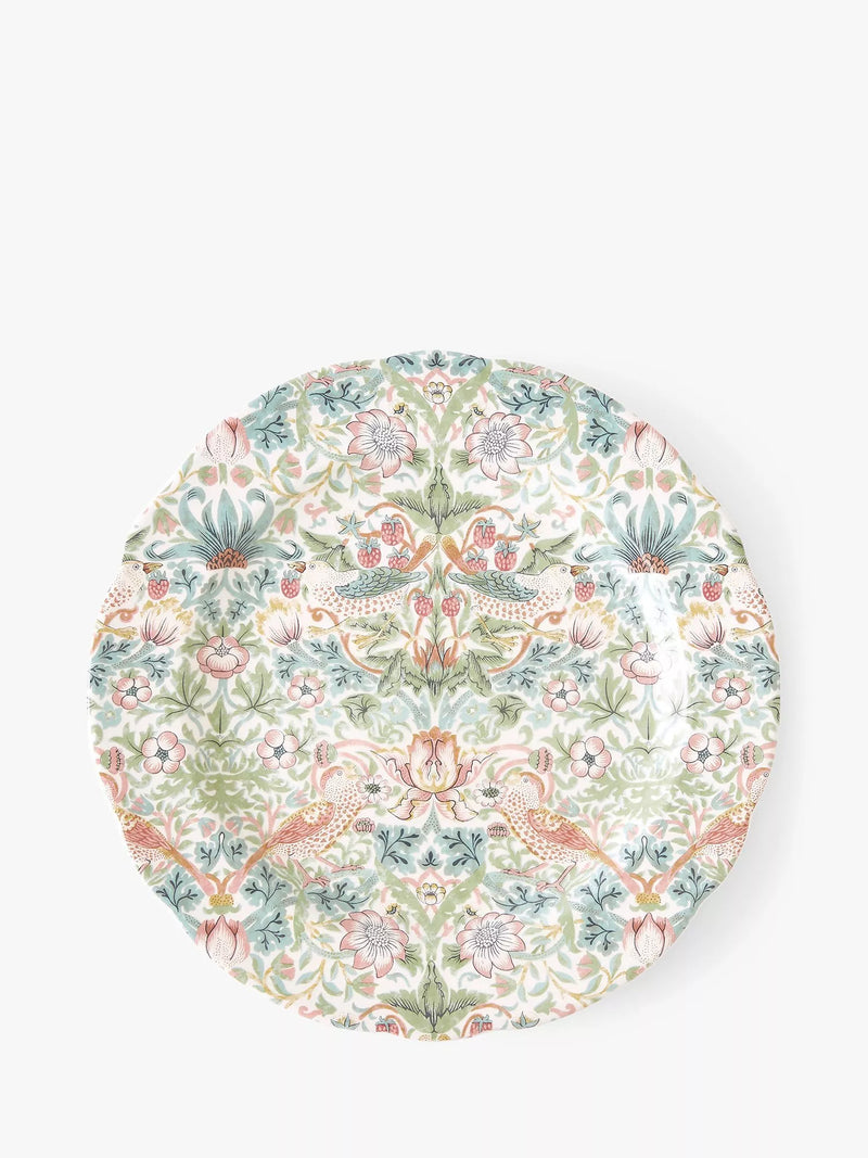 Morris & Co Strawberry Thief 30.7cm plate, imported from the UK