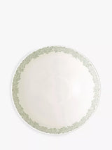 John Lewis Morris & Co. Standen Earthenware Serving Bowl, Green/White, 27.2cm- Buy online at McGrocer