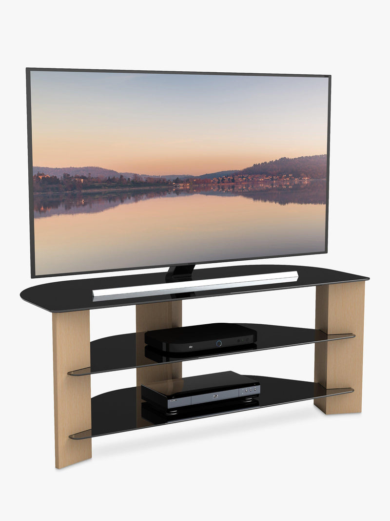 AVF Varano 1100 corner TV stand for 55 inch TVs, UK version