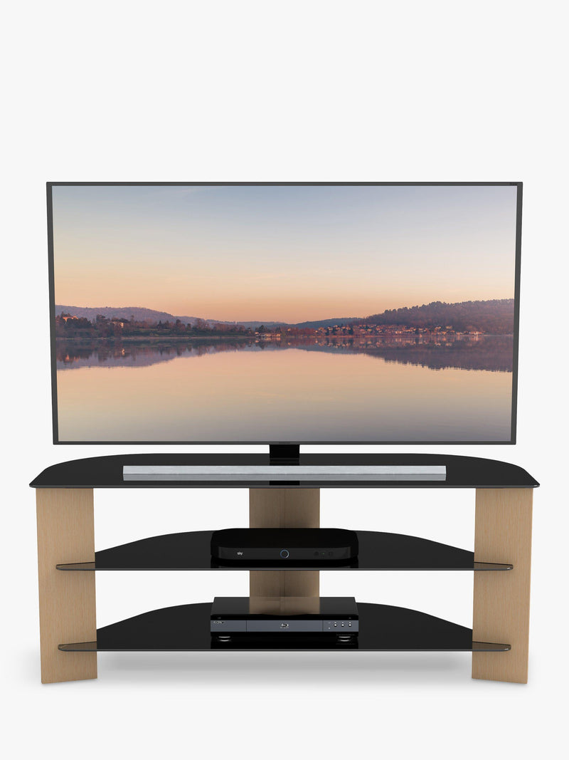 AVF Varano 1100 corner TV stand for 55 inch TVs, UK version