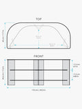 AVF Varano 1100 corner TV stand for 55 inch TVs, UK version