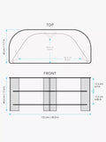 AVF Varano 1100 corner TV stand for 55 inch TVs, UK version