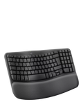 Logitech Wave Keys wireless ergonomic keyboard Graphite, UK version
