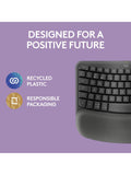 Logitech Wave Keys wireless ergonomic keyboard Graphite, UK version