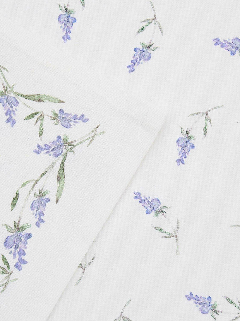 Sophie Conran cotton tea towel set with lavender print - British product