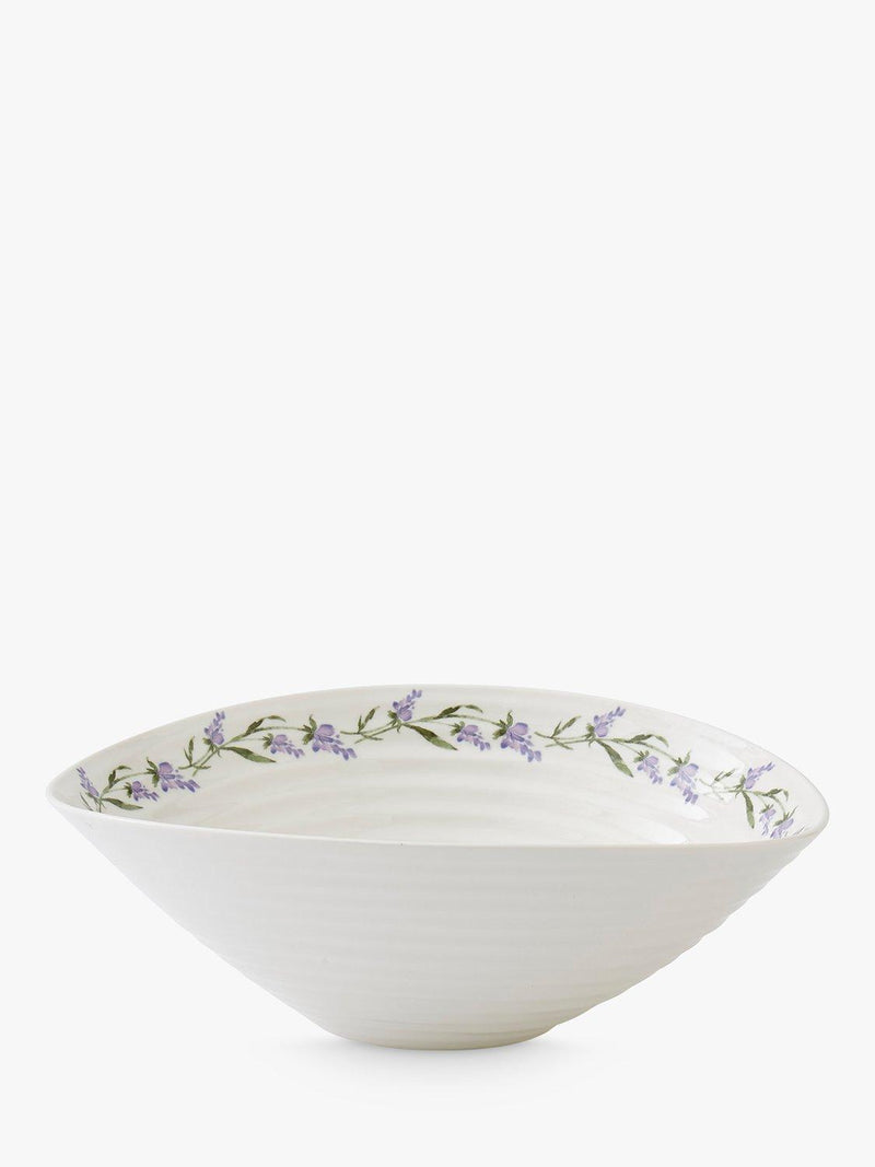 Sophie Conran for Portmeirion Lavandula porcelain serve bowl white 34.5cm (British brand)