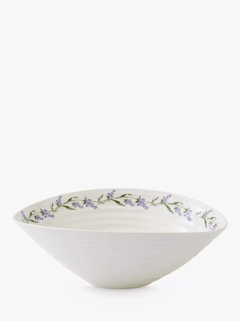 Sophie Conran for Portmeirion Lavandula porcelain serve bowl white 34.5cm (British brand)