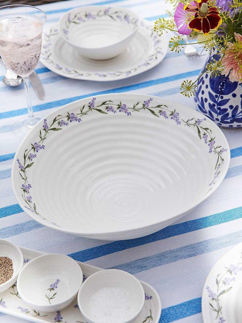 Sophie Conran for Portmeirion Lavandula porcelain serve bowl white 34.5cm (British brand)