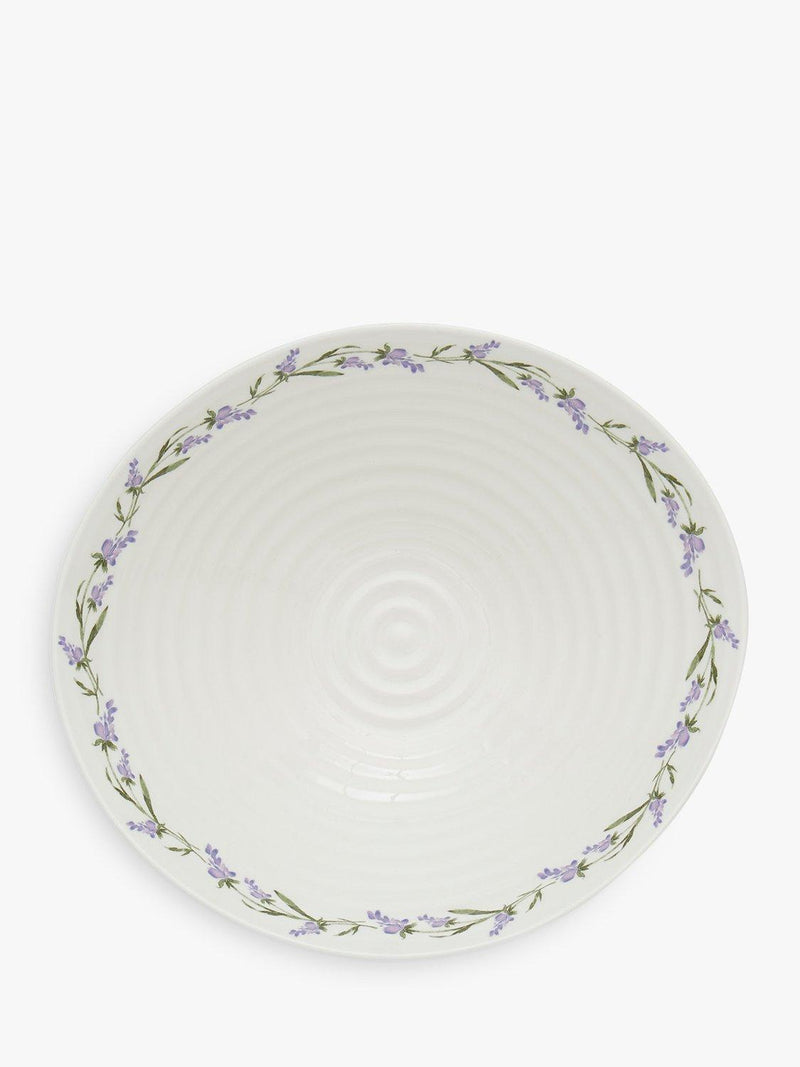 Sophie Conran for Portmeirion Lavandula porcelain serve bowl white 34.5cm (British brand)