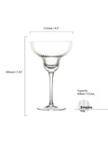Anton Studio Designs clear Margarita cocktail glass set of 2 400ml - British product