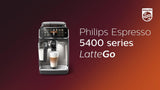 Philips bean to cup coffee machine 5400 Series in black, imported from the UK