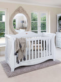 Boori Sleigh Royale Cotbed, White