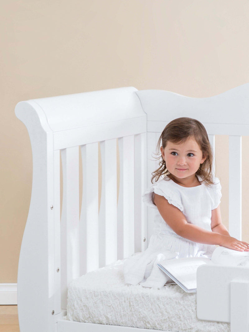 Boori Sleigh Royale Cotbed, White