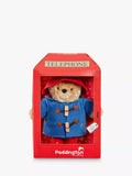 Paddington Bear soft toy in telephone box packaging (British brand)
