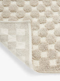 John Lewis organic cotton checkerboard bath mat - British product