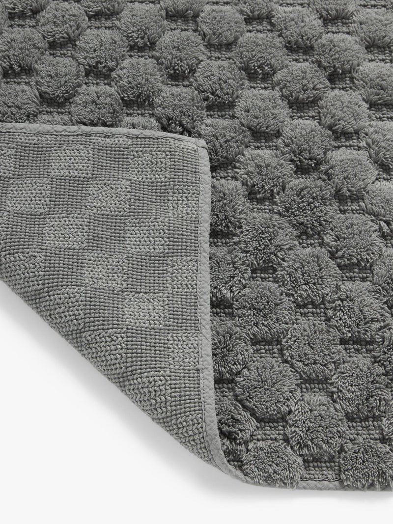 John Lewis Textured Hexagon Motif Bath Mat, UK version