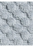 John Lewis Textured Hexagon Bath Mat - Pale Pacific