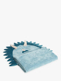 John Lewis kids dino hooded towel blue multi, UK version