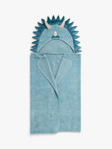 John Lewis Kids Dino Hooded Towel in Blue and Multi Colour- Buy online at McGrocer