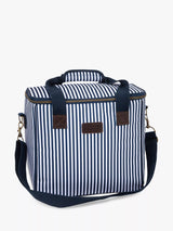 John Lewis Navigate Three Rivers Striped Picnic Cooler Bag, Navy, 20L- Buy online at McGrocer