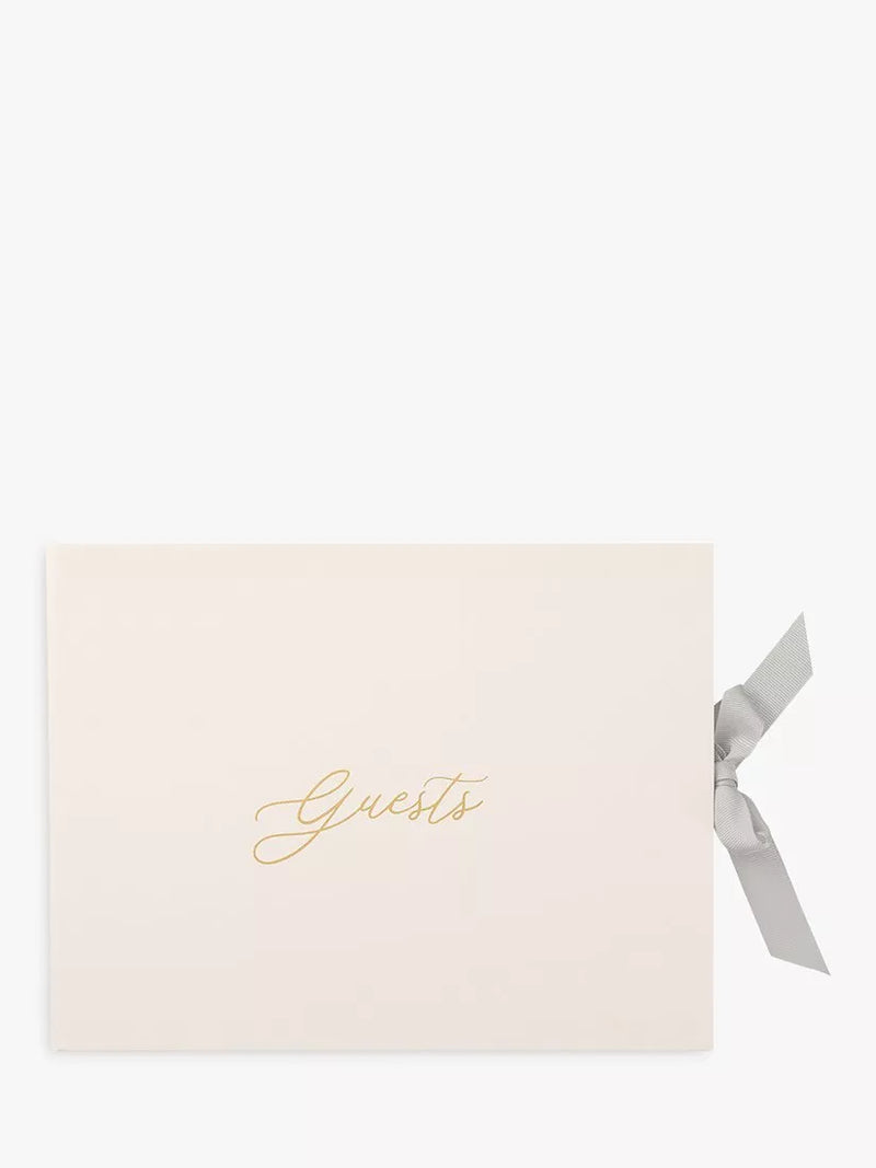 Busy B guest book with ribbon closure - British product