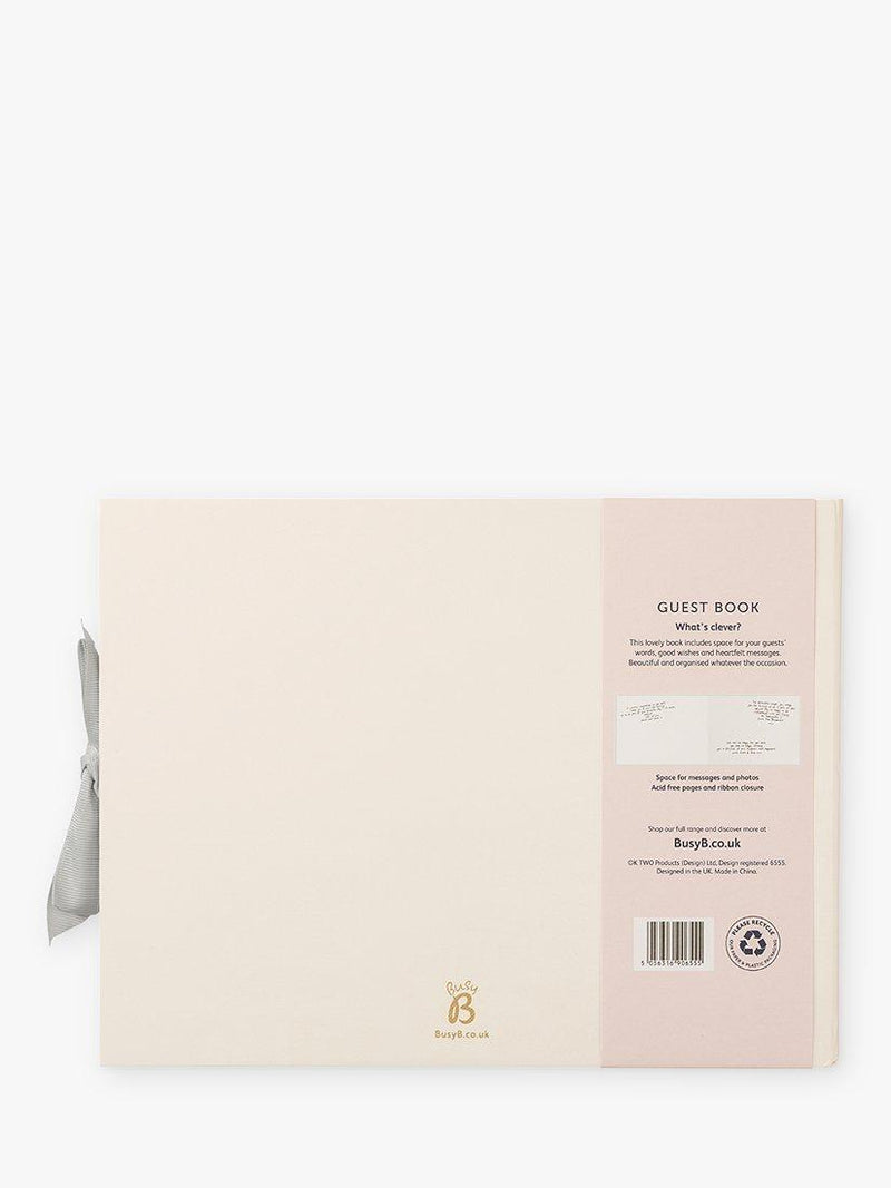 Busy B guest book with ribbon closure - British product