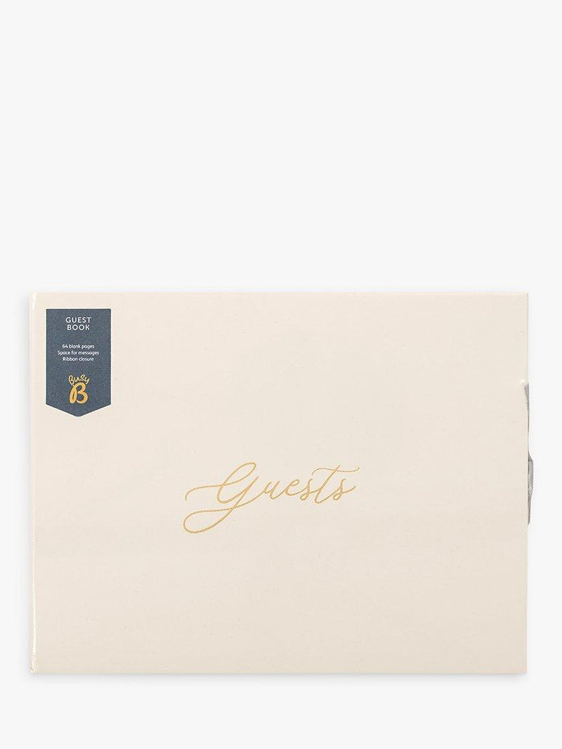 Busy B guest book with ribbon closure - British product