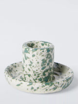 John Lewis John Lewis Speckle Short Candle Holder, Green- Buy online at McGrocer
