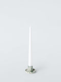 John Lewis speckle candle holder green stoneware, UK version