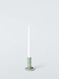 John Lewis speckle green candlestick holder 9.4cm (British brand)