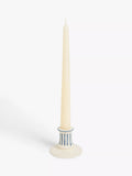 John Lewis blue stoneware candlestick holder 5.7cm, imported from the UK