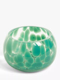 John Lewis confetti glass tealight holder green, UK version