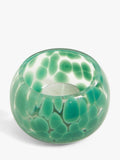 John Lewis confetti glass tealight holder green, UK version