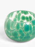 John Lewis confetti glass tealight holder green, UK version