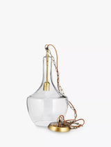John Lewis nkuku Agatarla Glass Pendant Ceiling Light, Clear- Buy online at McGrocer